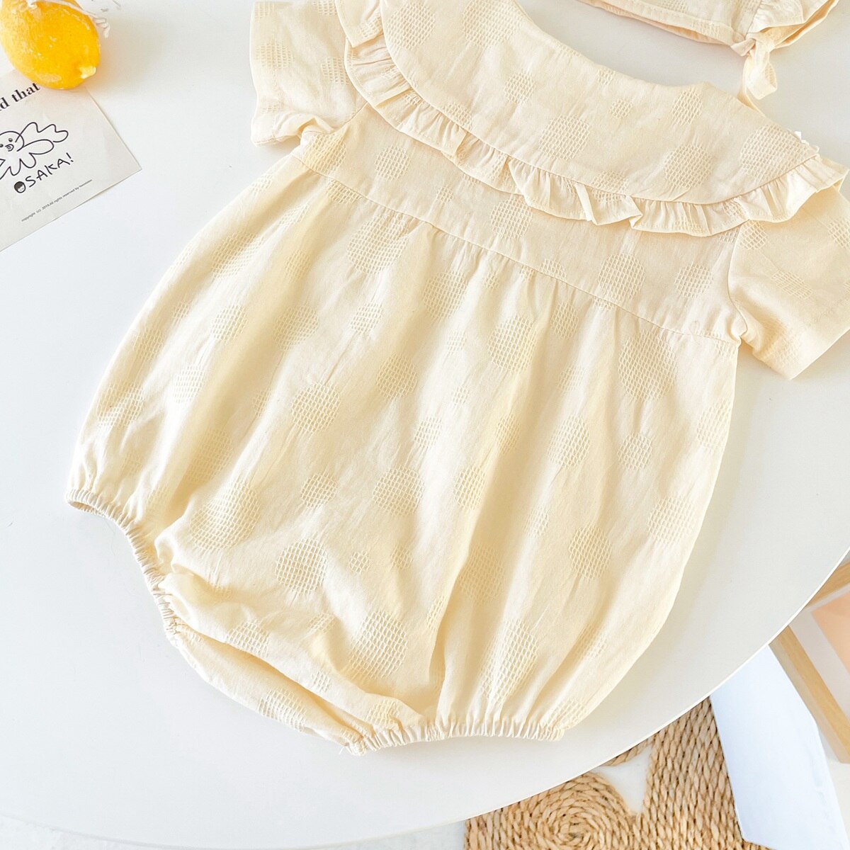 Sanlutoz Princess Floral Newborn Baby Girls Bodysuits Cotton Summer Short Sleeve Girls Clothing Cute with Hat Sanlutoz Princess Floral Newborn Baby Girls Bodysuits Cotton Summer Short Sleeve Girls Clothing Cute with Hat