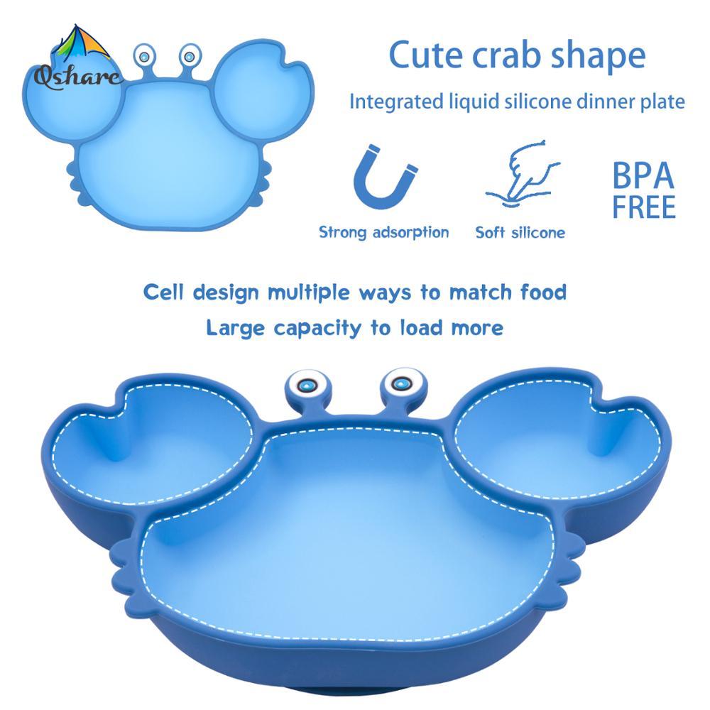 Baby Dispensing Cutlery Food Grade Silicone Baby Cutlery Set Plate Spoon Fork Anti-Slip Toddler Self-Eating Cutlery Baby Bowl Baby Dispensing Cutlery Food Grade Silicone Baby Cutlery Set Plate Spoon Fork Anti-Slip Toddler Self-Eating Cutlery Baby Bowl
