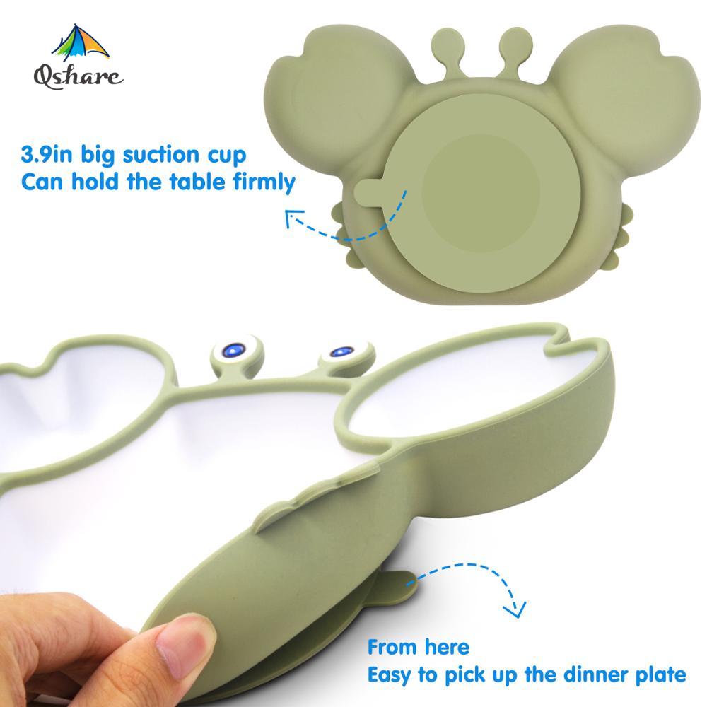 Baby Dispensing Cutlery Food Grade Silicone Baby Cutlery Set Plate Spoon Fork Anti-Slip Toddler Self-Eating Cutlery Baby Bowl Baby Dispensing Cutlery Food Grade Silicone Baby Cutlery Set Plate Spoon Fork Anti-Slip Toddler Self-Eating Cutlery Baby Bowl