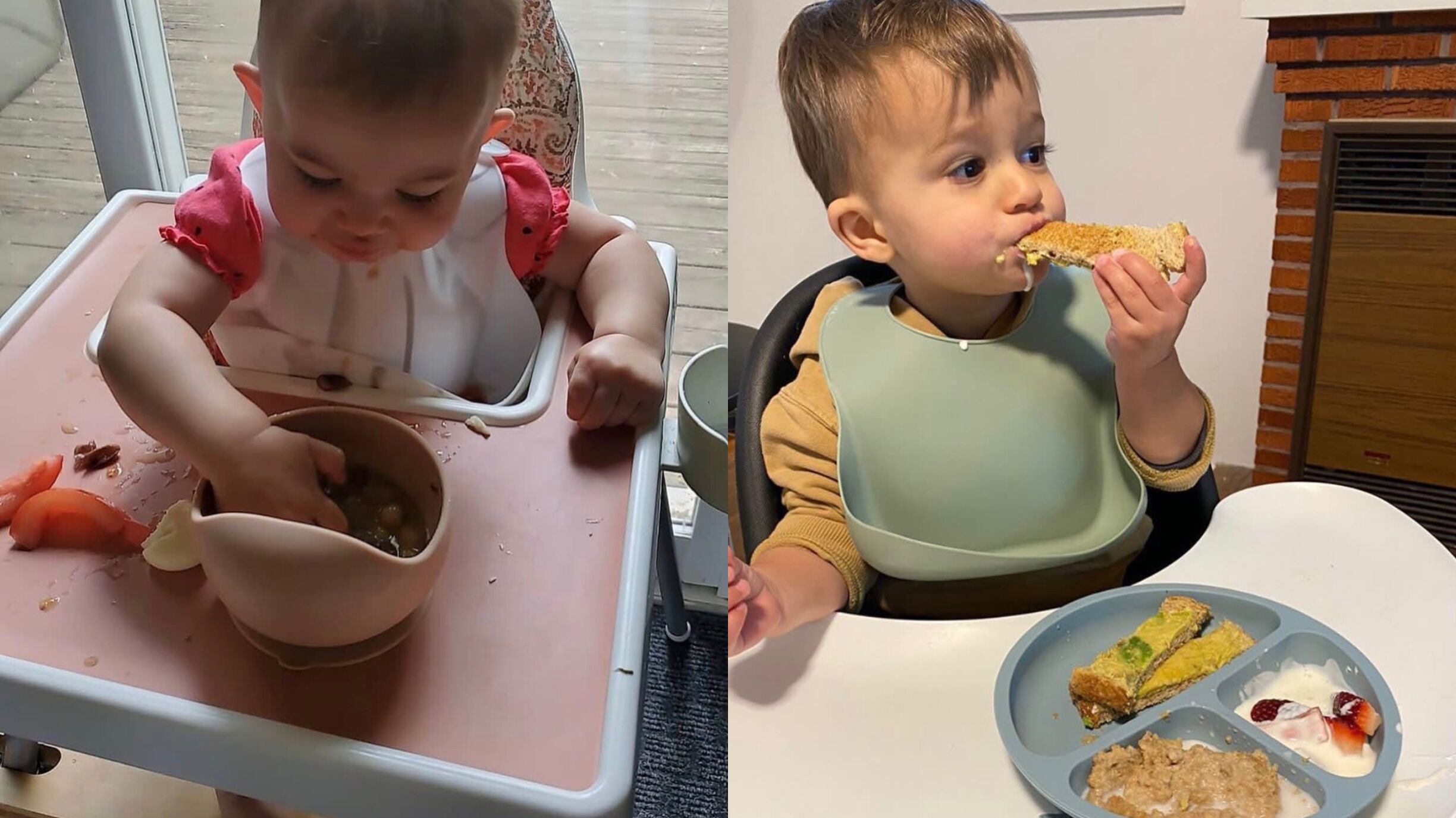 Silicone Baby Plates Spoons Forks Bib Bowls Dish Cup Child Feeding Suction Kids Toddler Eating Tableware Dinnerware Non-slip Set