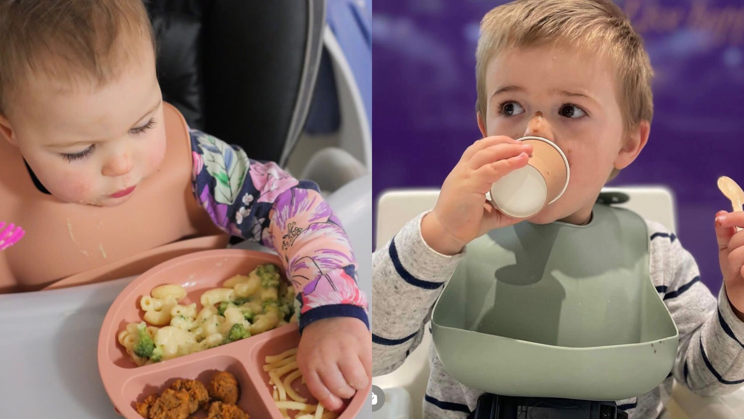 Silicone Baby Plates Spoons Forks Bib Bowls Dish Cup Child Feeding Suction Kids Toddler Eating Tableware Dinnerware Non-slip Set