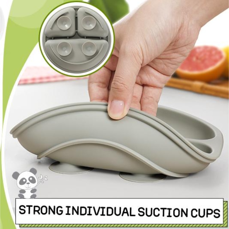 Silicone Baby Plates Spoons Forks Bib Bowls Dish Cup Child Feeding Suction Kids Toddler Eating Tableware Dinnerware Non-slip Set Silicone Baby Plates Spoons Forks Bib Bowls Dish Cup Child Feeding Suction Kids Toddler Eating Tableware Dinnerware Non-slip Set