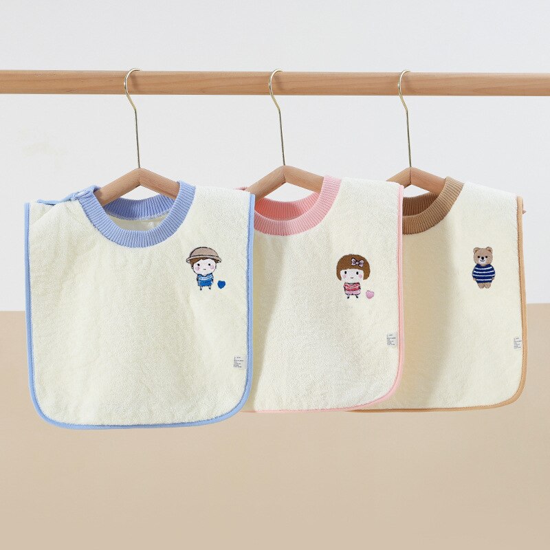 Coral Velvet Baby Bibs Cartoon Waterproof Washcloth Infant Bib Burp Cloths Bandana Scarf for Kids Boy Girl Feeding Saliva Towel