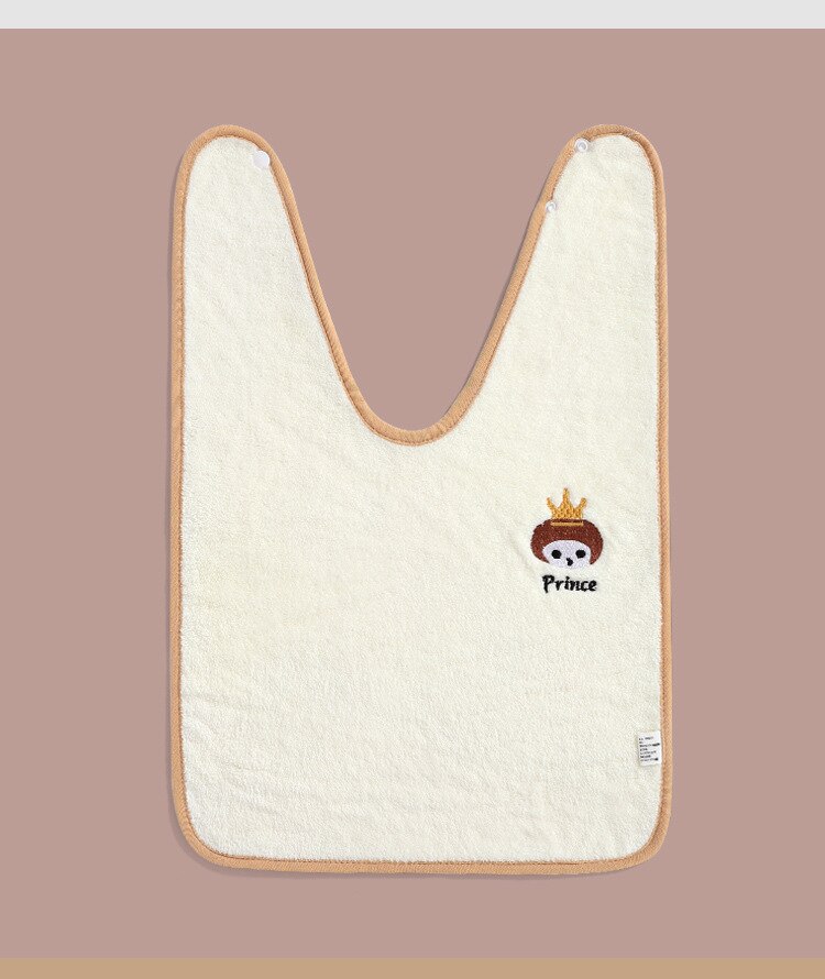 Coral Velvet Baby Bibs Cartoon Waterproof Washcloth Infant Bib Burp Cloths Bandana Scarf for Kids Boy Girl Feeding Saliva Towel