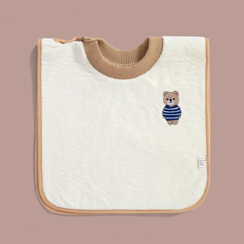 Coral Velvet Baby Bibs Cartoon Waterproof Washcloth Infant Bib Burp Cloths Bandana Scarf for Kids Boy Girl Feeding Saliva Towel