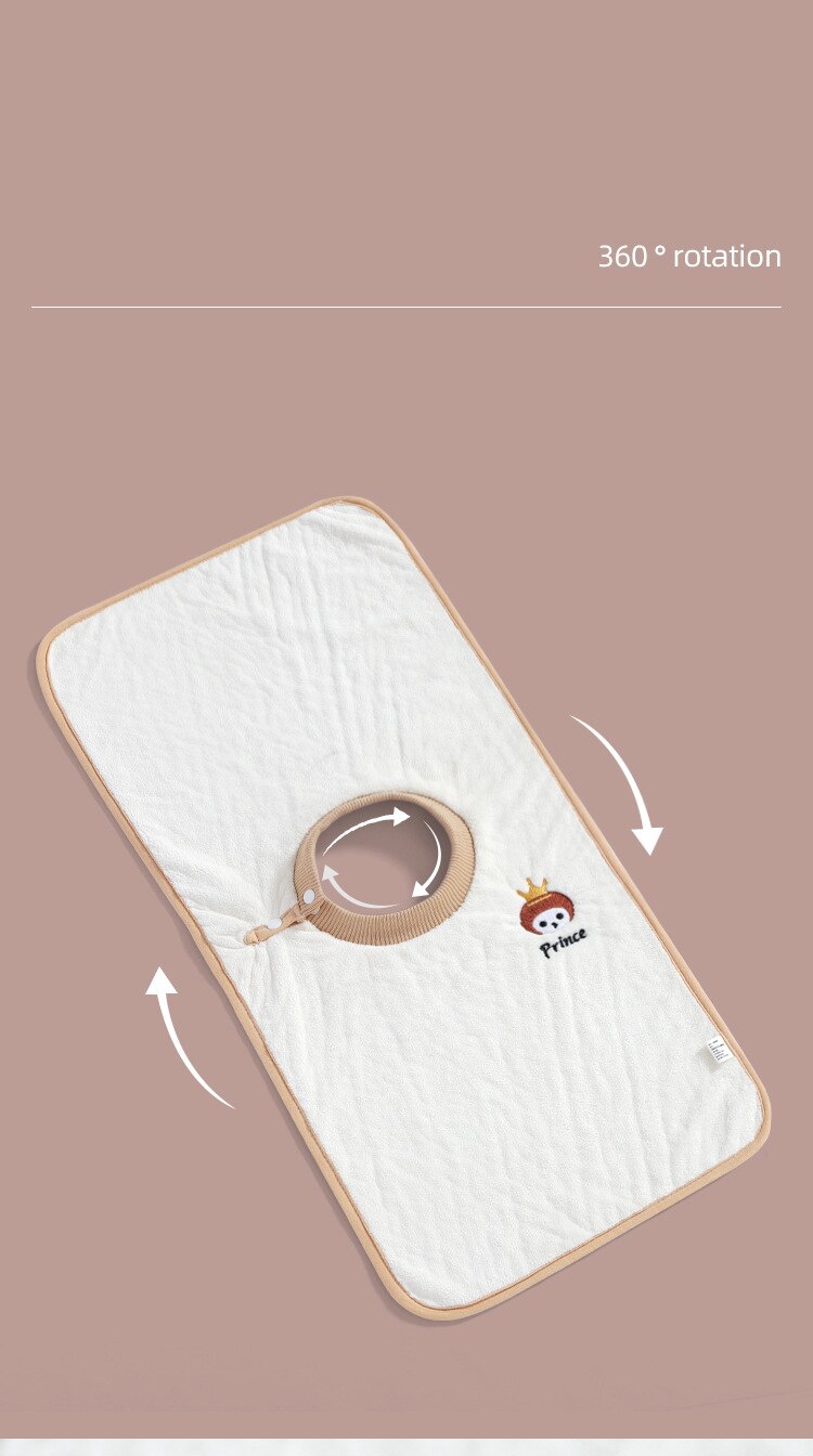 Coral Velvet Baby Bibs Cartoon Waterproof Washcloth Infant Bib Burp Cloths Bandana Scarf for Kids Boy Girl Feeding Saliva Towel