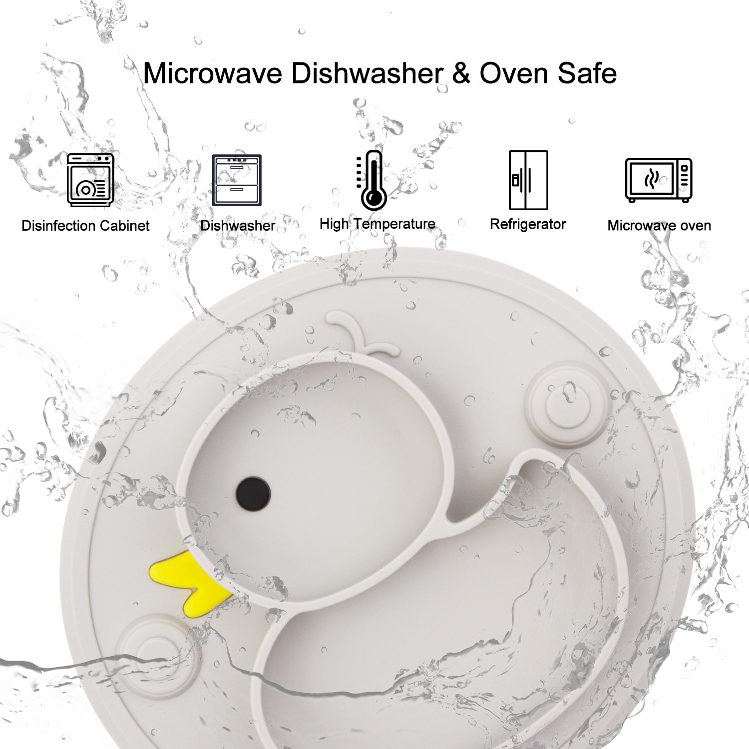 5Pcs/Set Baby Silicone Plate Non-Slip Feeding Tableware Sucker Bowl Sippy Cup Bibs Spoon Fork Sets for Baby-Led Weaning 5Pcs/Set Baby Silicone Plate Non-Slip Feeding Tableware Sucker Bowl Sippy Cup Bibs Spoon Fork Sets for Baby-Led Weaning