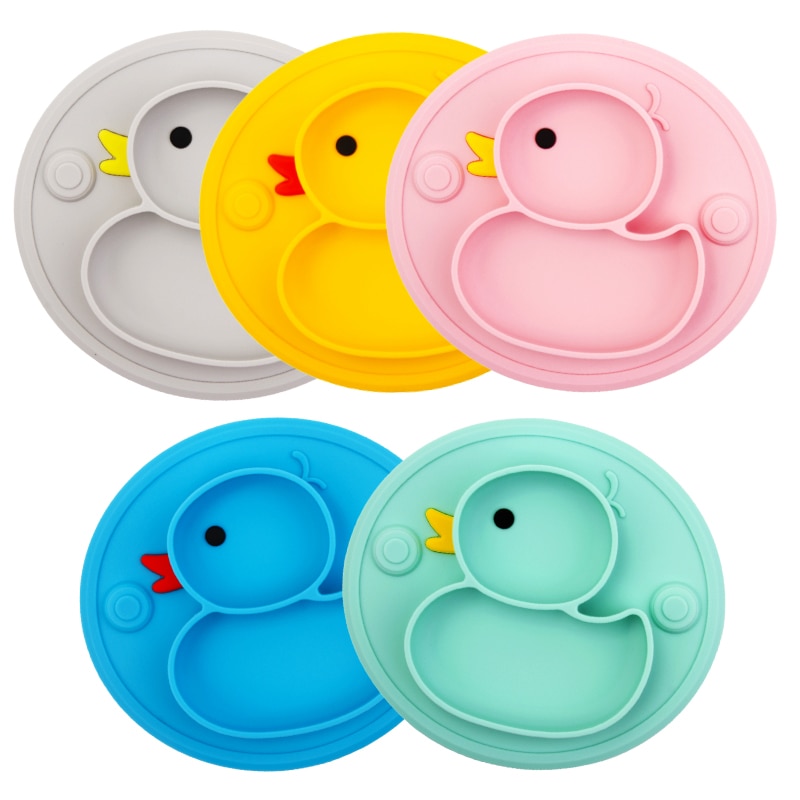 5Pcs/Set Baby Silicone Plate Non-Slip Feeding Tableware Sucker Bowl Sippy Cup Bibs Spoon Fork Sets for Baby-Led Weaning 5Pcs/Set Baby Silicone Plate Non-Slip Feeding Tableware Sucker Bowl Sippy Cup Bibs Spoon Fork Sets for Baby-Led Weaning