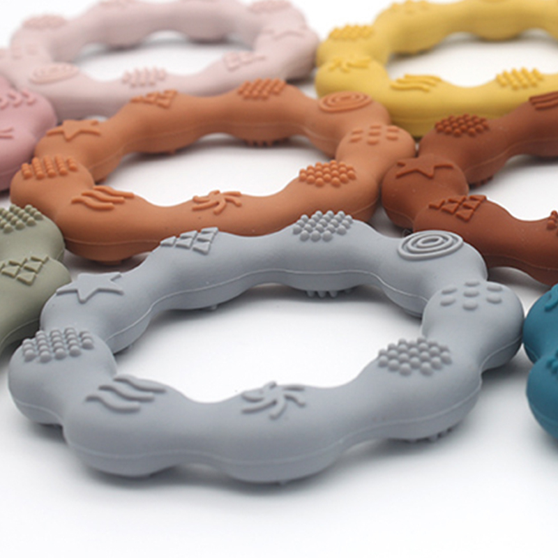 Baby Silicone Teethers Food Grade Newborn Pacifier Relief Design Teether BPA Free Infant Tactile Training Toys Bebe Teething Toy