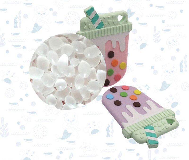 1pc Baby Teether Food Grade Silicone Cartoon Newborn Nursing Gift BPA Free DIY Baby Teething Toy Pacifier Chain Accessories