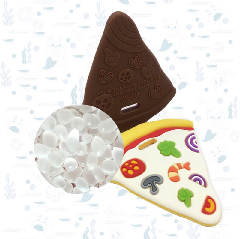 1pc Baby Teether Food Grade Silicone Cartoon Newborn Nursing Gift BPA Free DIY Baby Teething Toy Pacifier Chain Accessories