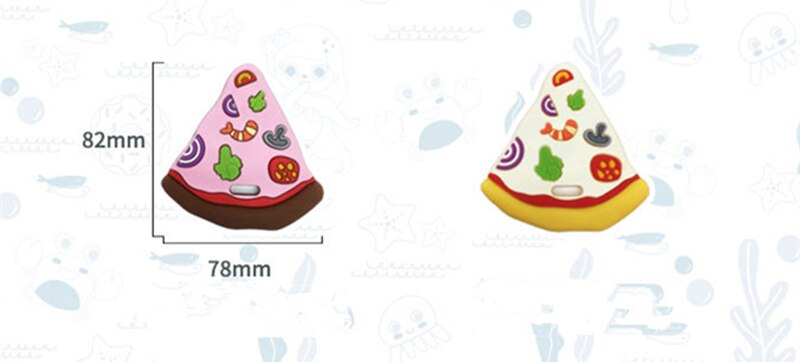 1pc Baby Teether Food Grade Silicone Cartoon Newborn Nursing Gift BPA Free DIY Baby Teething Toy Pacifier Chain Accessories