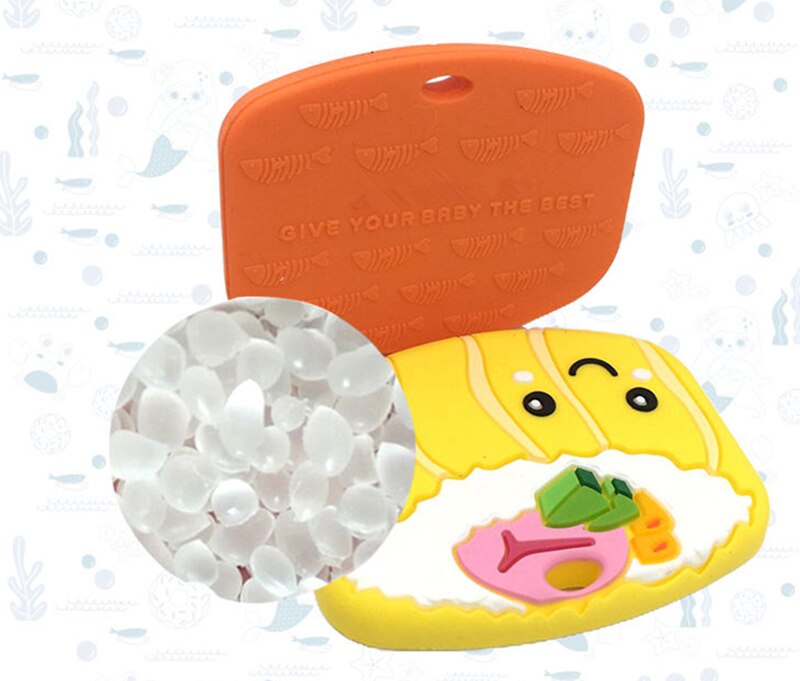 1pc Baby Teether Food Grade Silicone Cartoon Newborn Nursing Gift BPA Free DIY Baby Teething Toy Pacifier Chain Accessories