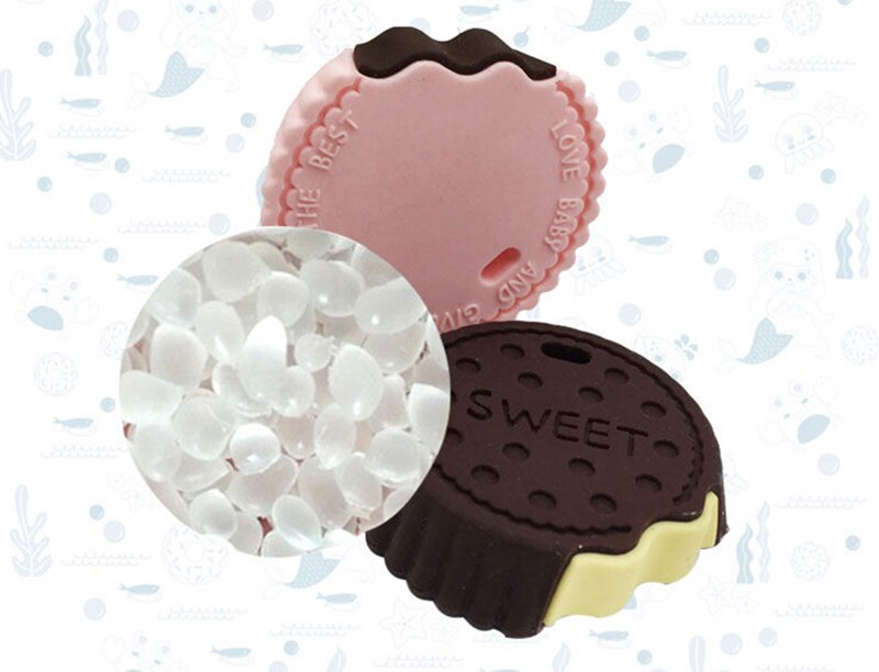 1pc Baby Teether Food Grade Silicone Cartoon Newborn Nursing Gift BPA Free DIY Baby Teething Toy Pacifier Chain Accessories