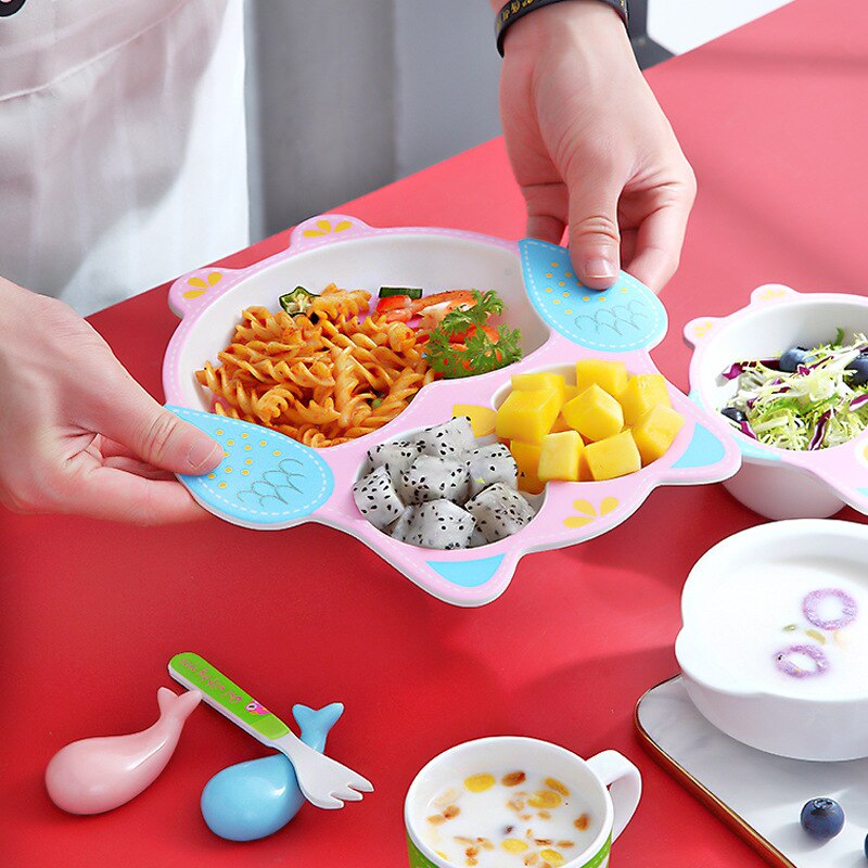 Cute Children Bamboo Fiber Baby Feeding Bowl Dishes Tableware Infant Portable Creative Kid Plates Tableware Cute Children Bamboo Fiber Baby Feeding Bowl Dishes Tableware Infant Portable Creative Kid Plates Tableware
