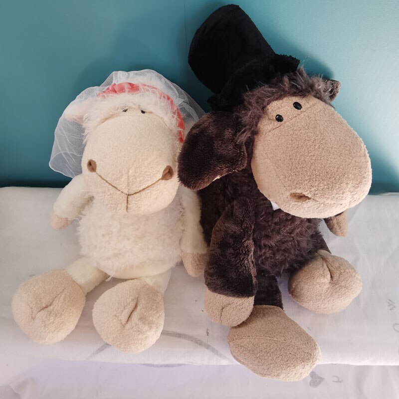 35cm Head Flower Sheep Plush Toys Kawaii Lamb Stuffed Animal Dolls Birthday Gifts Toy For Children Wholesale with Free Shipping