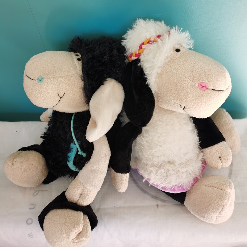 35cm Head Flower Sheep Plush Toys Kawaii Lamb Stuffed Animal Dolls Birthday Gifts Toy For Children Wholesale with Free Shipping