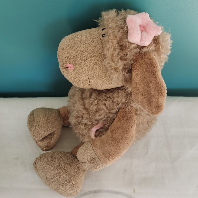 35cm Head Flower Sheep Plush Toys Kawaii Lamb Stuffed Animal Dolls Birthday Gifts Toy For Children Wholesale with Free Shipping