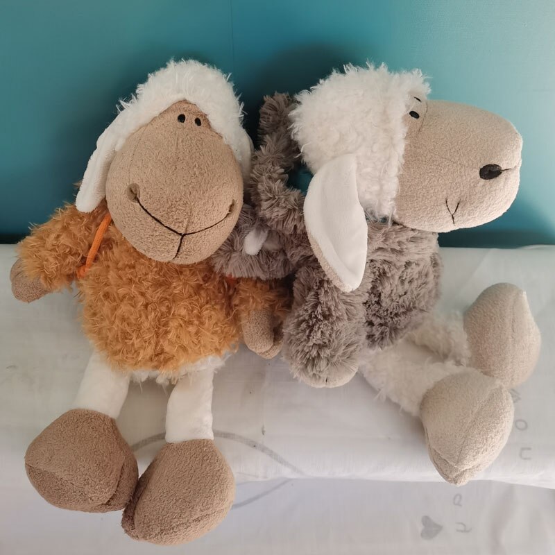 35cm Head Flower Sheep Plush Toys Kawaii Lamb Stuffed Animal Dolls Birthday Gifts Toy For Children Wholesale with Free Shipping