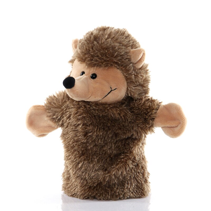 Soft Stuffed Toy Doll Animal Plush Doll Educational Baby Toys Lion Elephant Monkey Giraffe Tiger Bunny Kawaii Hand Finger Puppet