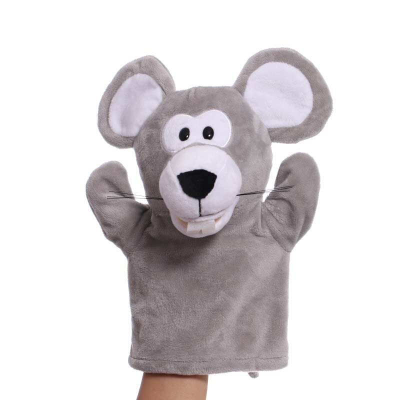 Soft Stuffed Toy Doll Animal Plush Doll Educational Baby Toys Lion Elephant Monkey Giraffe Tiger Bunny Kawaii Hand Finger Puppet