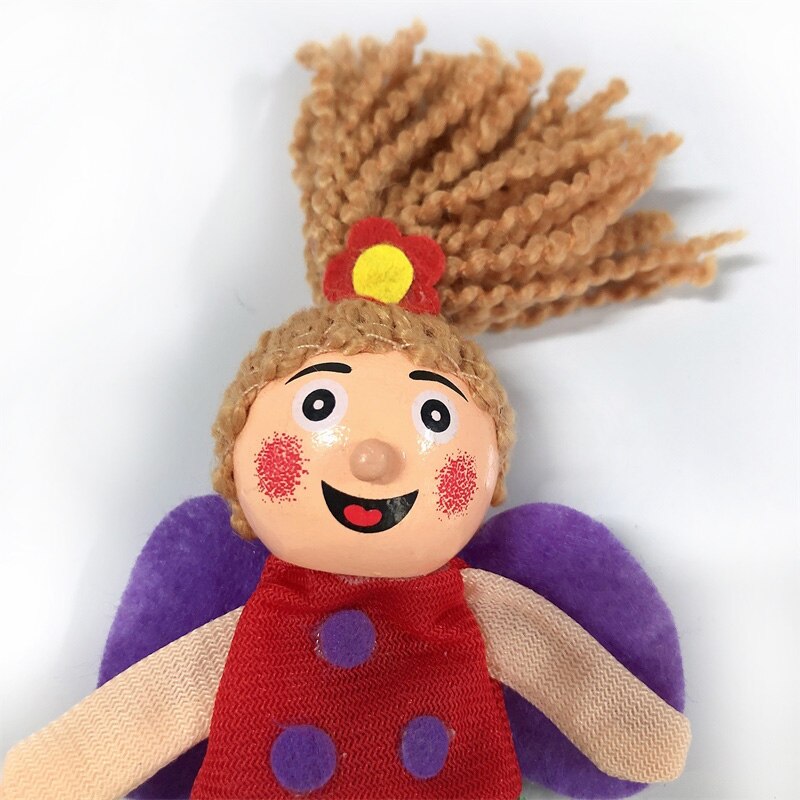 Finger Puppets Animals Dolls Family Educational Cartoon Mermaid Hand Stuffed Puppets Theater Plush Baby Toys for Children Gifts