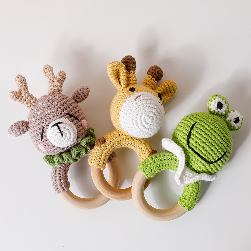 1pc Baby Wooden Rattle Toy Crochet Animal Giraffe Baby Teether Gym Music Rattle Ring Toys Newborn Pram Stroller Toy Baby Product 1pc Baby Wooden Rattle Toy Crochet Animal Giraffe Baby Teether Gym Music Rattle Ring Toys Newborn Pram Stroller Toy Baby Product
