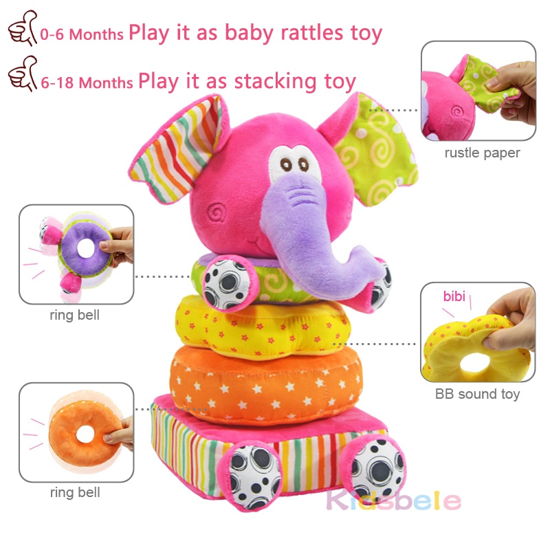 Toys For Newborn Children Educational Baby Toys Soft Plush Mobile Rattles Toys Kidsbele Elephant Stacking Baby Toys Handbell Toys For Newborn Children Educational Baby Toys Soft Plush Mobile Rattles Toys Kidsbele Elephant Stacking Baby Toys Handbell