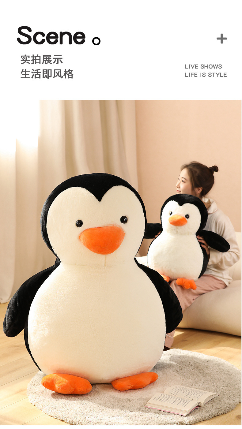 20-65cmKawaii Huggable Soft Penguin Plush Toy for Children Stuffed Toys Baby Doll Kids Toy Birthday Cute Gift For Children Girls