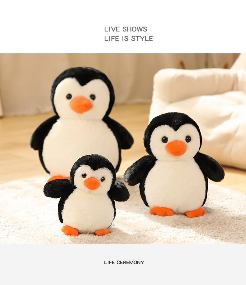 20-65cmKawaii Huggable Soft Penguin Plush Toy for Children Stuffed Toys Baby Doll Kids Toy Birthday Cute Gift For Children Girls