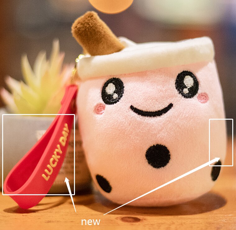 VIP Boba Plushies Bubble Tea Plush Toy Kawaii Plush Cup Shaped Pillow Real Life Food Stuffed Soft Back Cushion Kid Birthday Gift