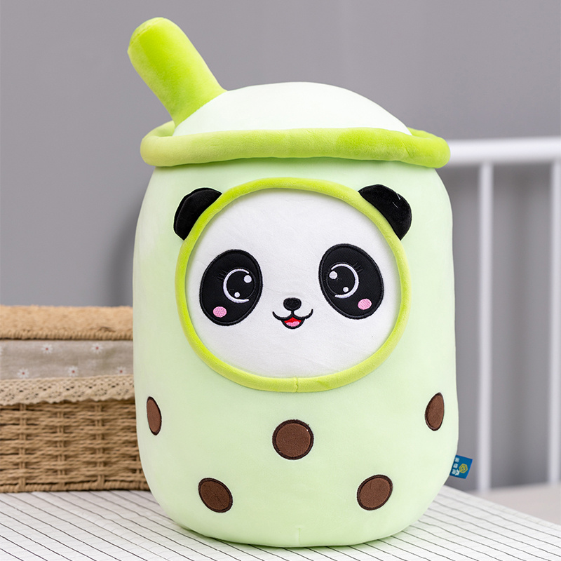 VIP Boba Plushies Bubble Tea Plush Toy Kawaii Plush Cup Shaped Pillow Real Life Food Stuffed Soft Back Cushion Kid Birthday Gift