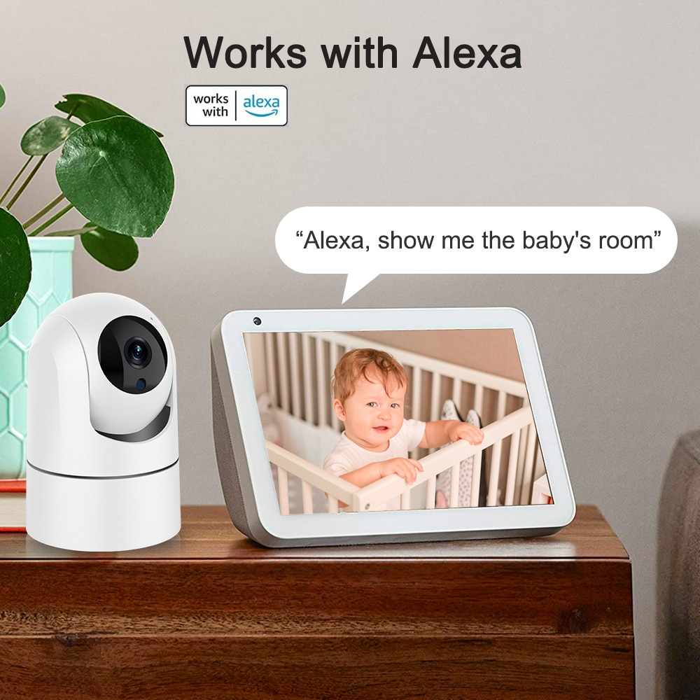 Larmtek IP Camera 5G WiFi Baby Monitor 1080P Mini Indoor CCTV Security 2K 4MP AI Tracking Audio Video Surveillance Camera Alexa Larmtek IP Camera 5G WiFi Baby Monitor 1080P Mini Indoor CCTV Security 2K 4MP AI Tracking Audio Video Surveillance Camera Alexa