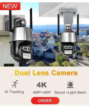 Larmtek IP Camera 5G WiFi Baby Monitor 1080P Mini Indoor CCTV Security 2K 4MP AI Tracking Audio Video Surveillance Camera Alexa