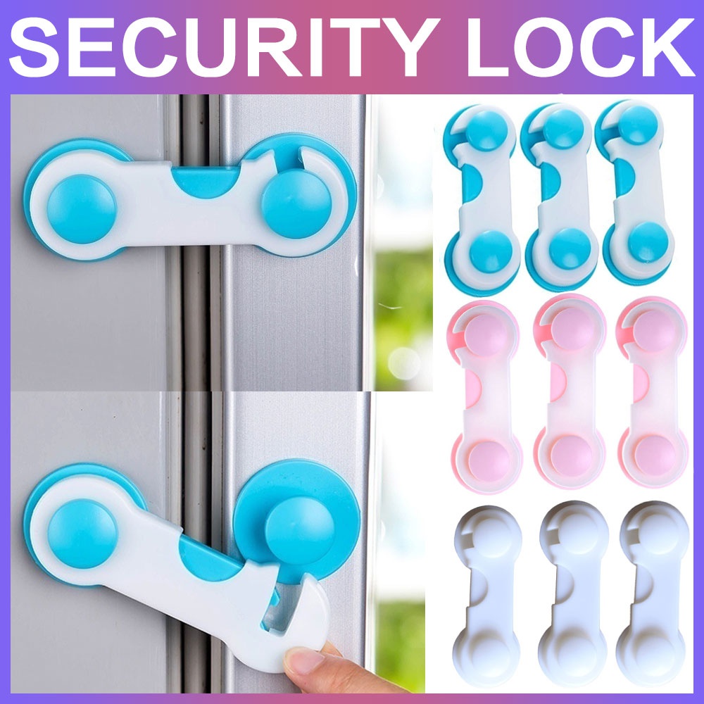 5pcs/lot Children Security Protector Baby Care Multi-function Child Baby Safety Lock Cupboard Cabinet Door Drawer Safety Locks