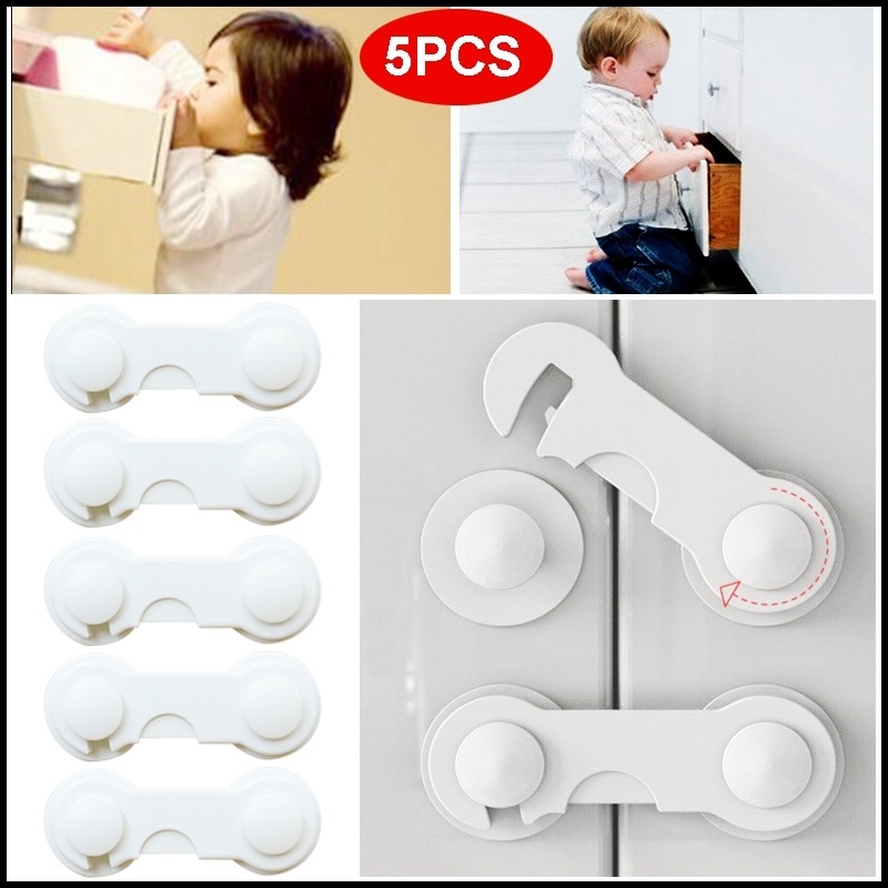 5pcs/lot Children Security Protector Baby Care Multi-function Child Baby Safety Lock Cupboard Cabinet Door Drawer Safety Locks 5pcs/lot Children Security Protector Baby Care Multi-function Child Baby Safety Lock Cupboard Cabinet Door Drawer Safety Locks