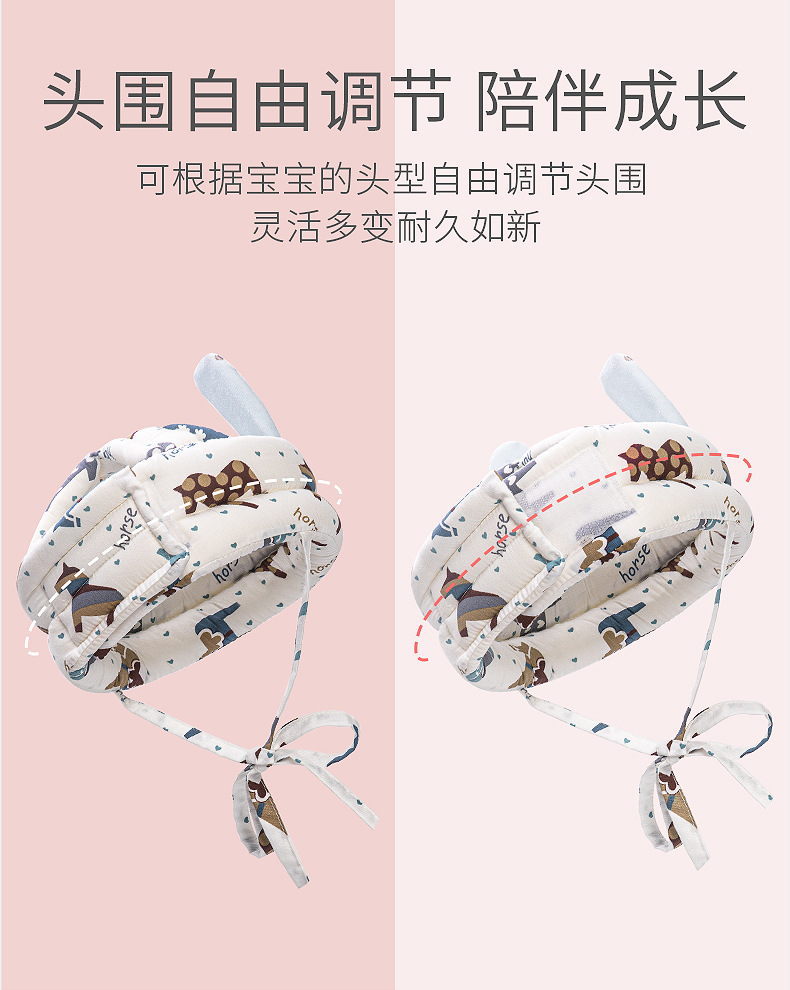 Baby Toddler Cap Safety Helmet Head Safety Soft Comfortable Head Security Protection Adjustable Learn To Walk Crash Hat