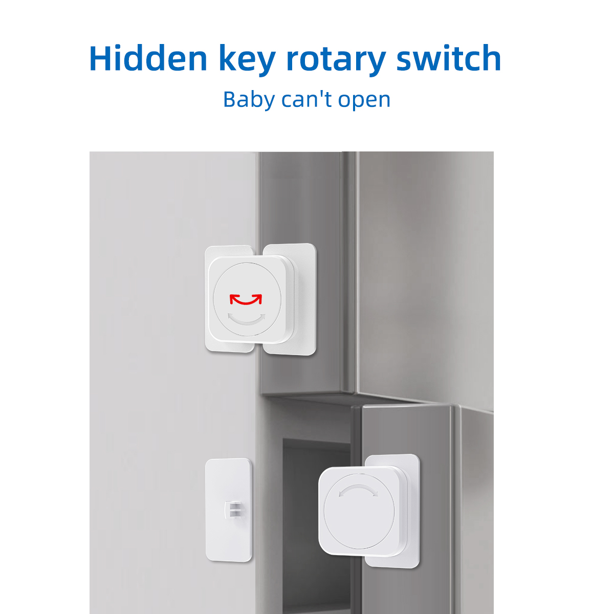 Children Safety Locks Refrigerator Door Lock Multi-function Baby Anti-Pinching Hand Home Cabinet Door Drawer Security Protector