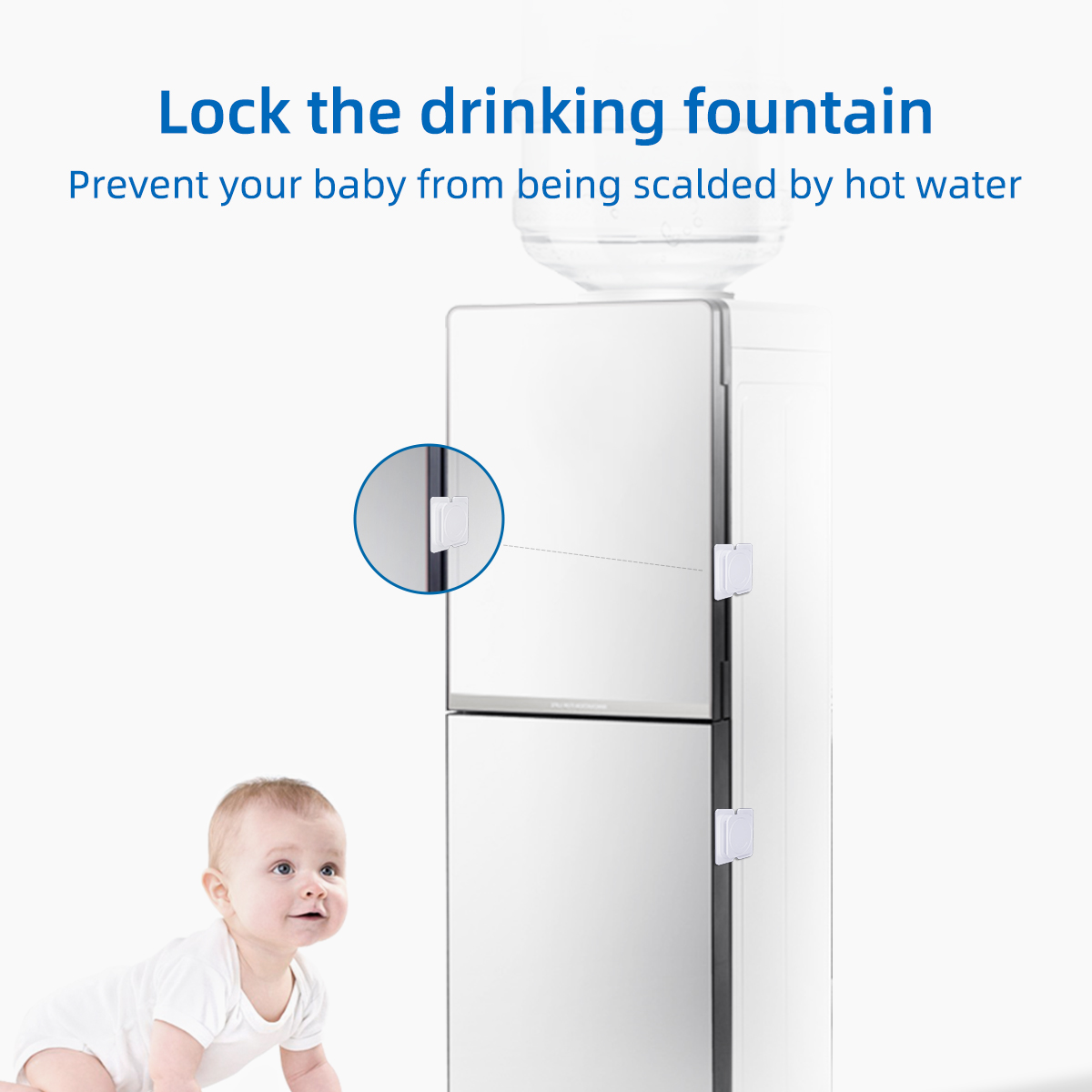 Children Safety Locks Refrigerator Door Lock Multi-function Baby Anti-Pinching Hand Home Cabinet Door Drawer Security Protector