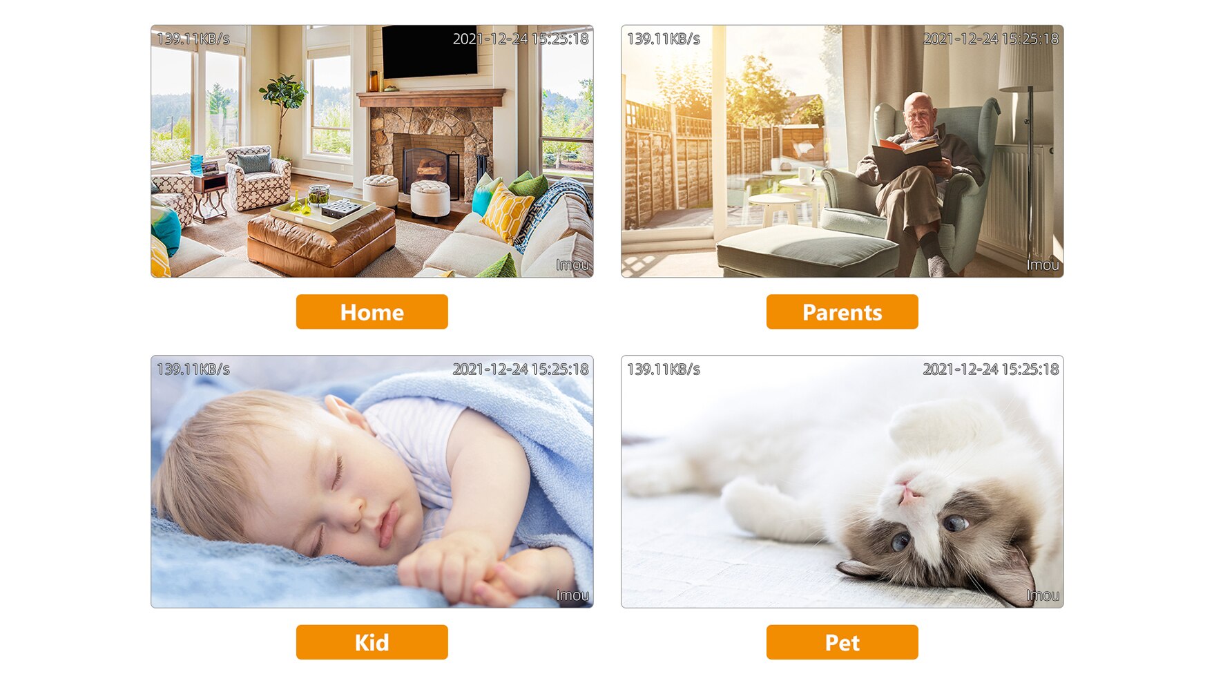 IMOU Cue 2c 1080P Security Action Indoor Camera Baby Monitor Night Vision Device Video Mini Surveillance Wifi Ip Camera