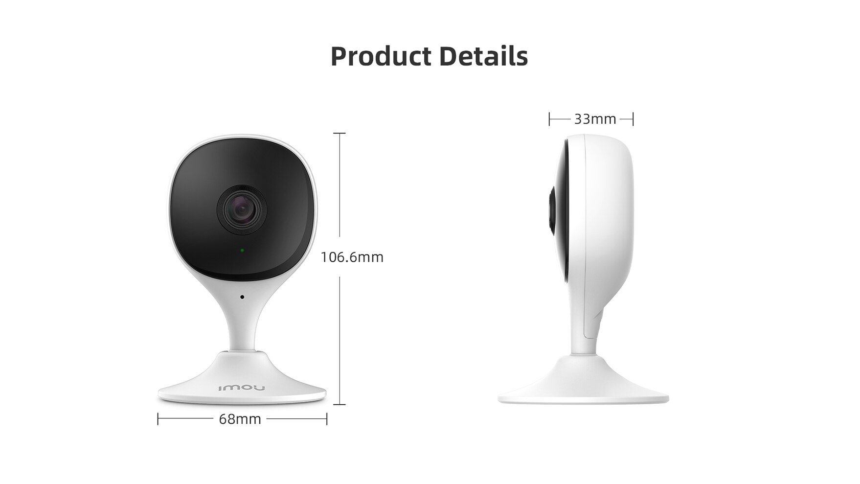 IMOU Cue 2c 1080P Security Action Indoor Camera Baby Monitor Night Vision Device Video Mini Surveillance Wifi Ip Camera