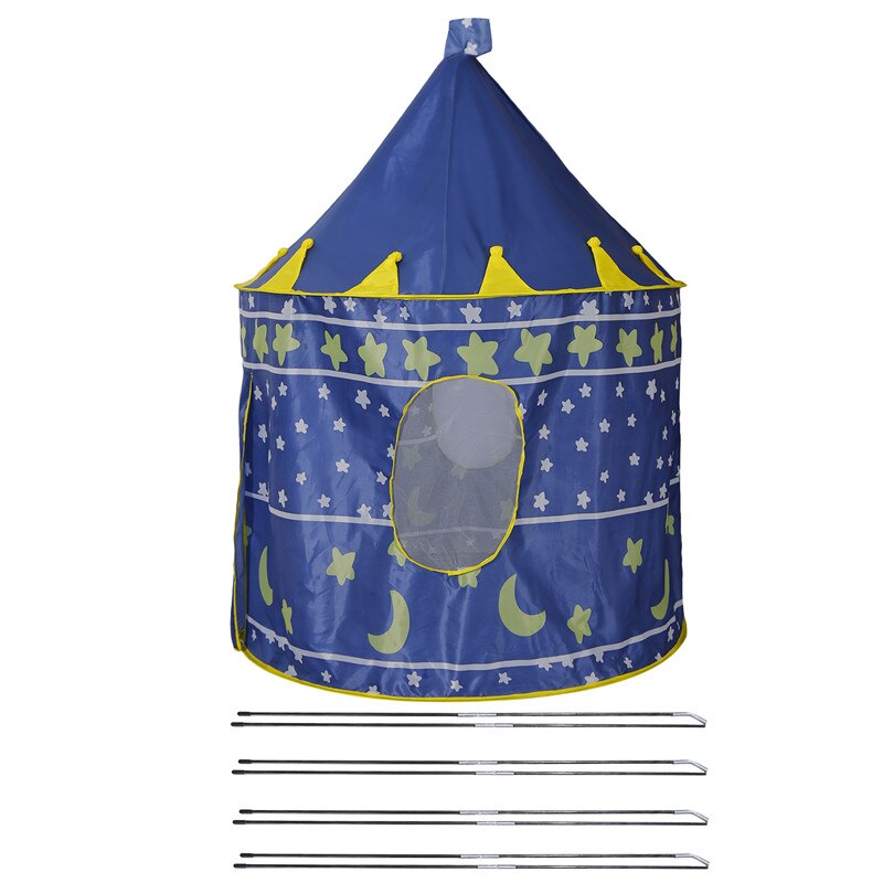 1.3M Portable Children's Tent Wigwam Folding Kids Tents Tipi Baby Play House Large Girls Pink Princess Castle Child Room Decor