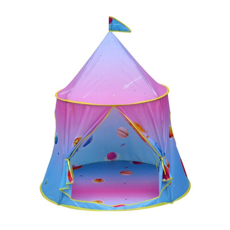 1.3M Portable Children's Tent Wigwam Folding Kids Tents Tipi Baby Play House Large Girls Pink Princess Castle Child Room Decor