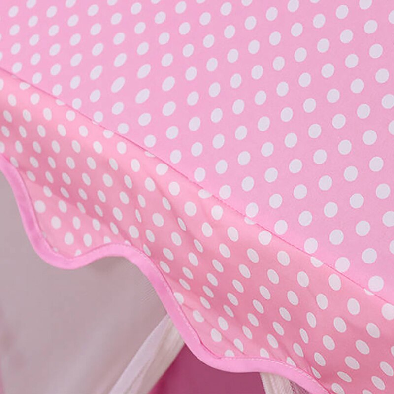 1.3M Portable Children's Tent Wigwam Folding Kids Tents Tipi Baby Play House Large Girls Pink Princess Castle Child Room Decor