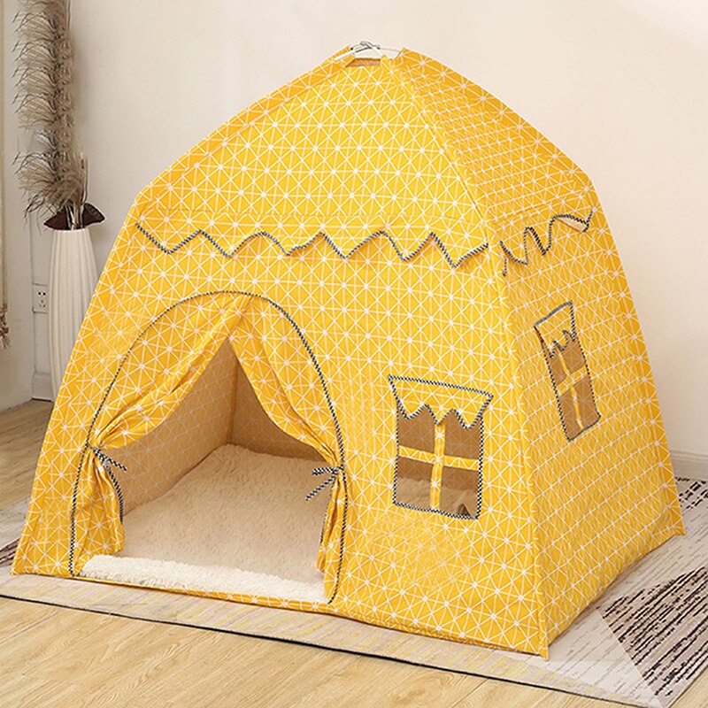1.3M Portable Children's Tent Wigwam Folding Kids Tents Tipi Baby Play House Large Girls Pink Princess Castle Child Room Decor