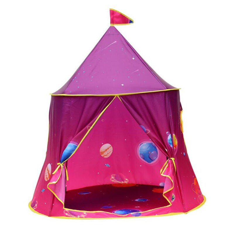1.3M Portable Children's Tent Wigwam Folding Kids Tents Tipi Baby Play House Large Girls Pink Princess Castle Child Room Decor