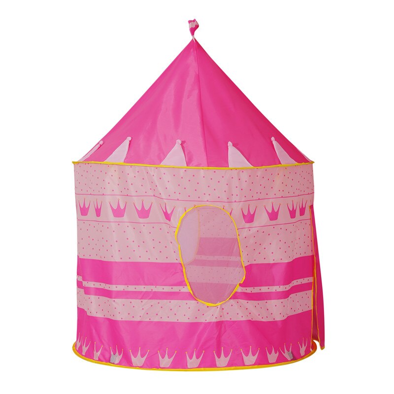 1.3M Portable Children's Tent Wigwam Folding Kids Tents Tipi Baby Play House Large Girls Pink Princess Castle Child Room Decor
