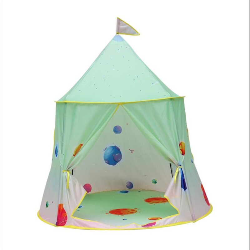 1.3M Portable Children's Tent Wigwam Folding Kids Tents Tipi Baby Play House Large Girls Pink Princess Castle Child Room Decor