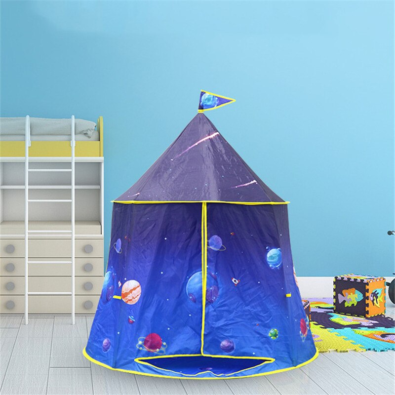 1.3M Portable Children's Tent Wigwam Folding Kids Tents Tipi Baby Play House Large Girls Pink Princess Castle Child Room Decor