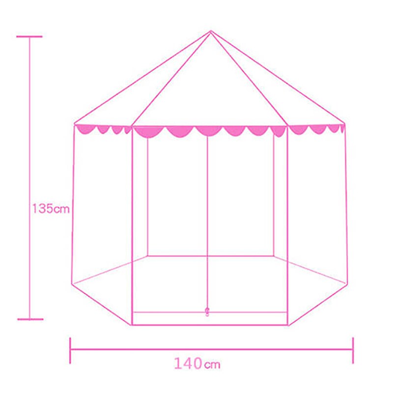 Baby toy Tent Portable Folding Prince Princess Tent Children Castle Play House Kid Gift Outdoor Beach Zipper tent Girls gifts